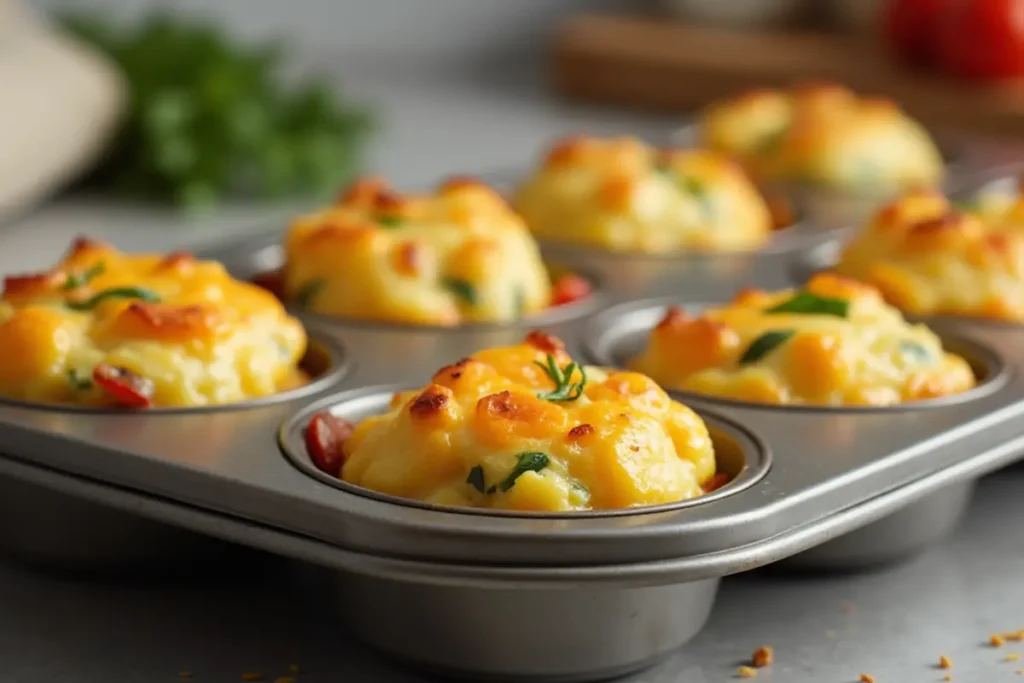 Freshly Bake Egg Bites in Muffin Tin