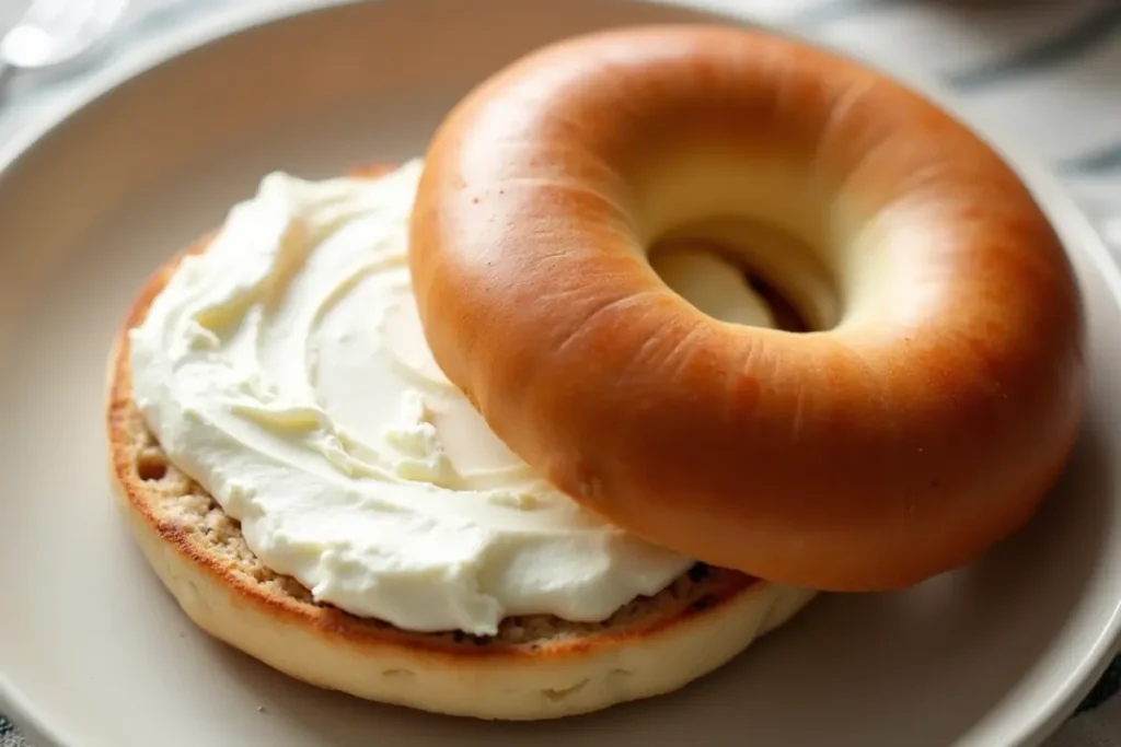 Bagel with cream cheese