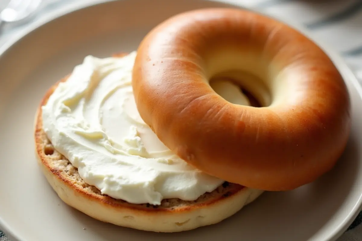 Bagel with cream cheese