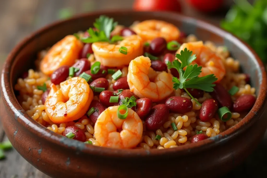 Delicious Shrimp with Red Beans and Rice: A Bold Louisiana Classic