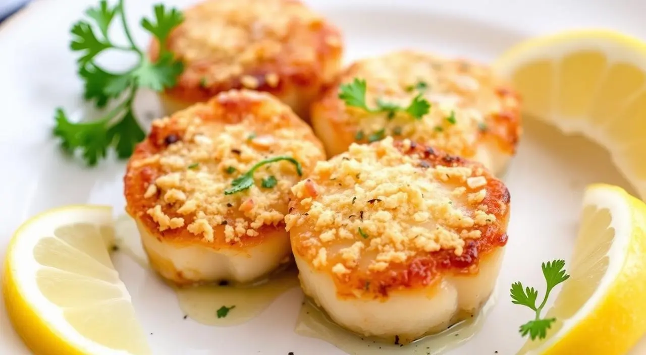 Parmesan Scallops Ready to Eat